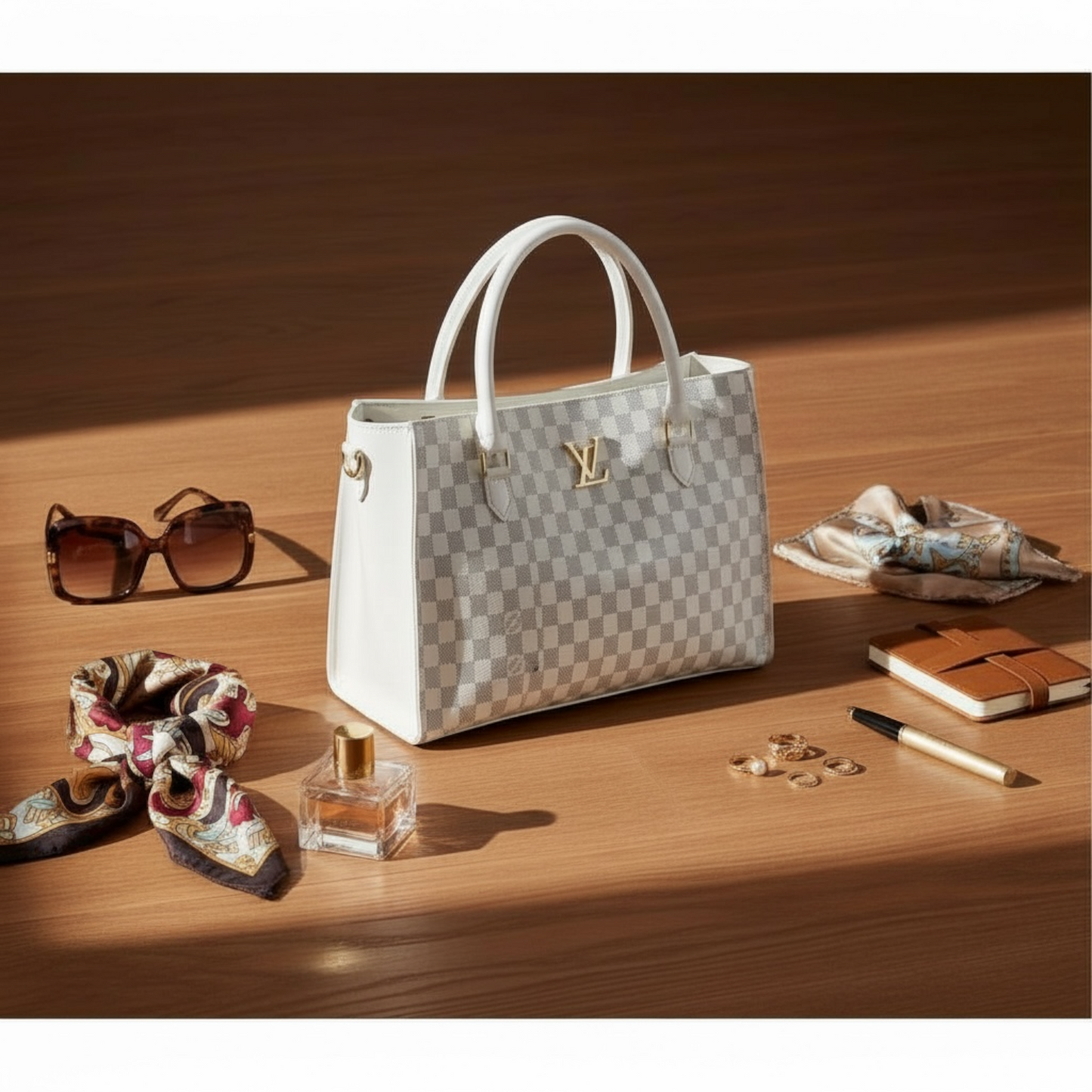 LV WHITE CHECK PREMIUM